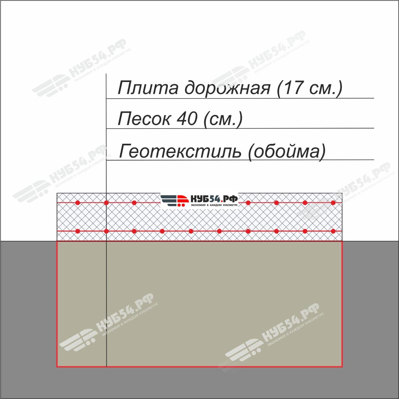 Парковка из дорожных плит